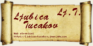 Ljubica Tucakov vizit kartica